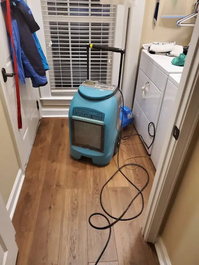 Commercial dehumidifier deployed for Flood Damage Cleanup in Hanover
